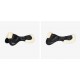 ACAVALLO CLOSE CONTACT GEL & MEMORY FOAM HALF PAD WITH SHEEPSKIN